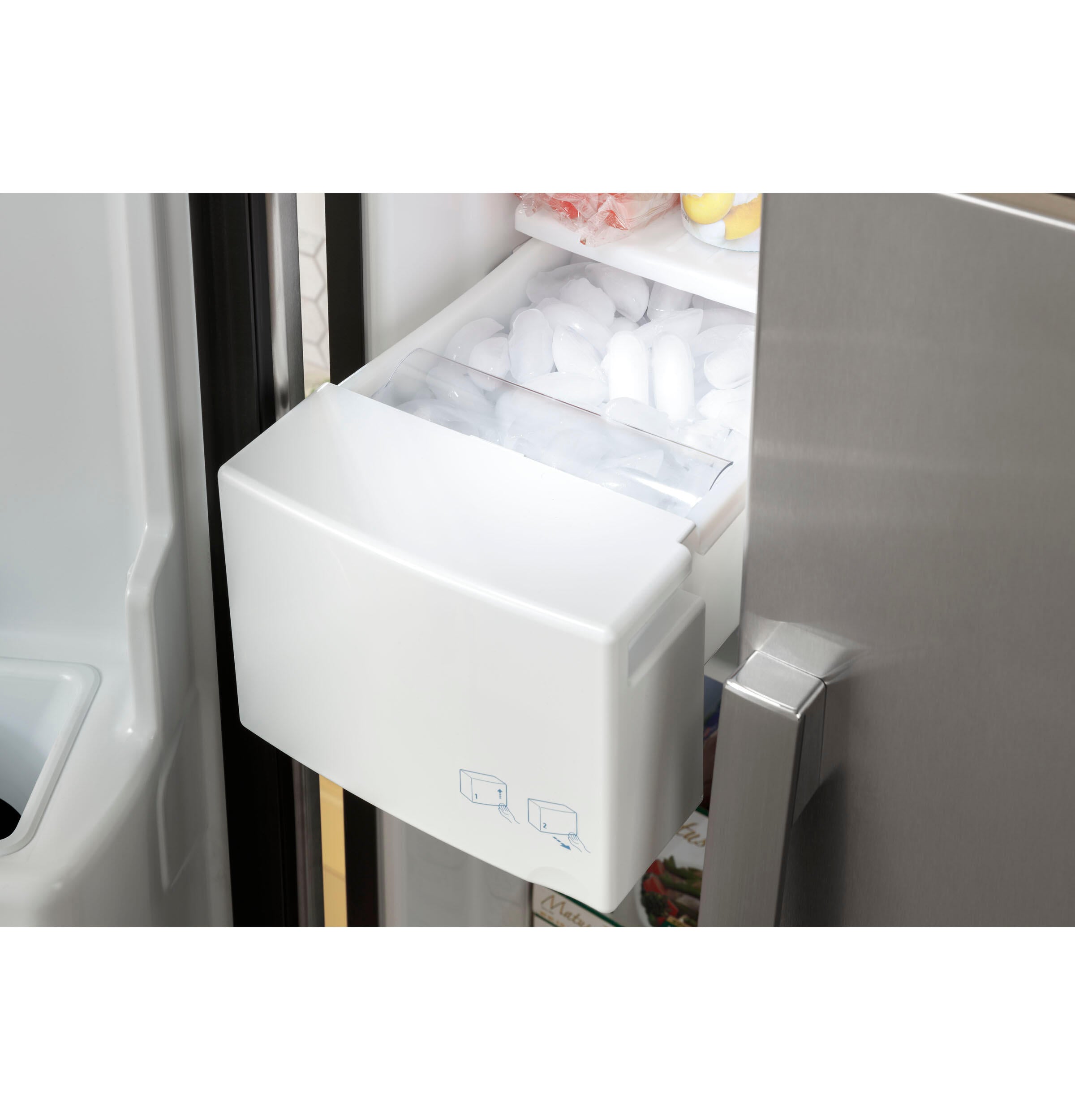 Ge Appliances GSE23GGPWW Ge® Energy Star® 23.0 Cu. Ft. Side-By-Side Refrigerator