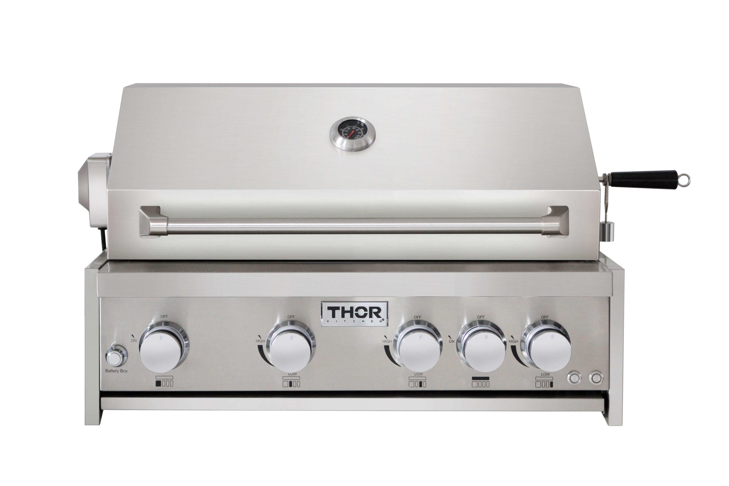 Thor Kitchen MK04SS304 32 Inch 4-Burner Gas Bbq Grill With Rotisserie In Stainless Steel