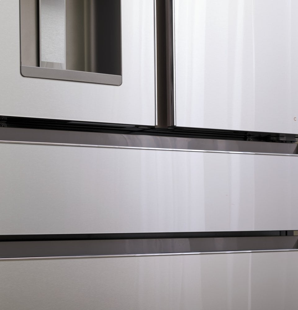 Cafe CVE28DM5NS5 Café Energy Star® 27.8 Cu. Ft. Smart 4-Door French-Door Refrigerator In Platinum Glass