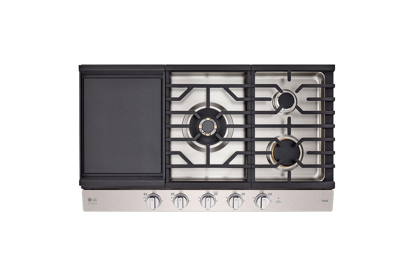 Lg CBGS3628S Lg Studio 36" Ultraheat™ Gas Cooktop With Easyclean®