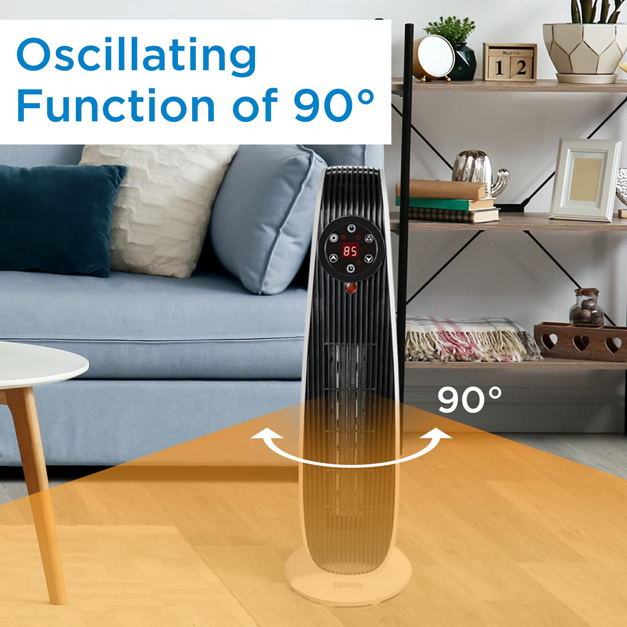 Danby DBSH02213WD13 Danby 1500W Adjustable Oscillating Heater 22" In White