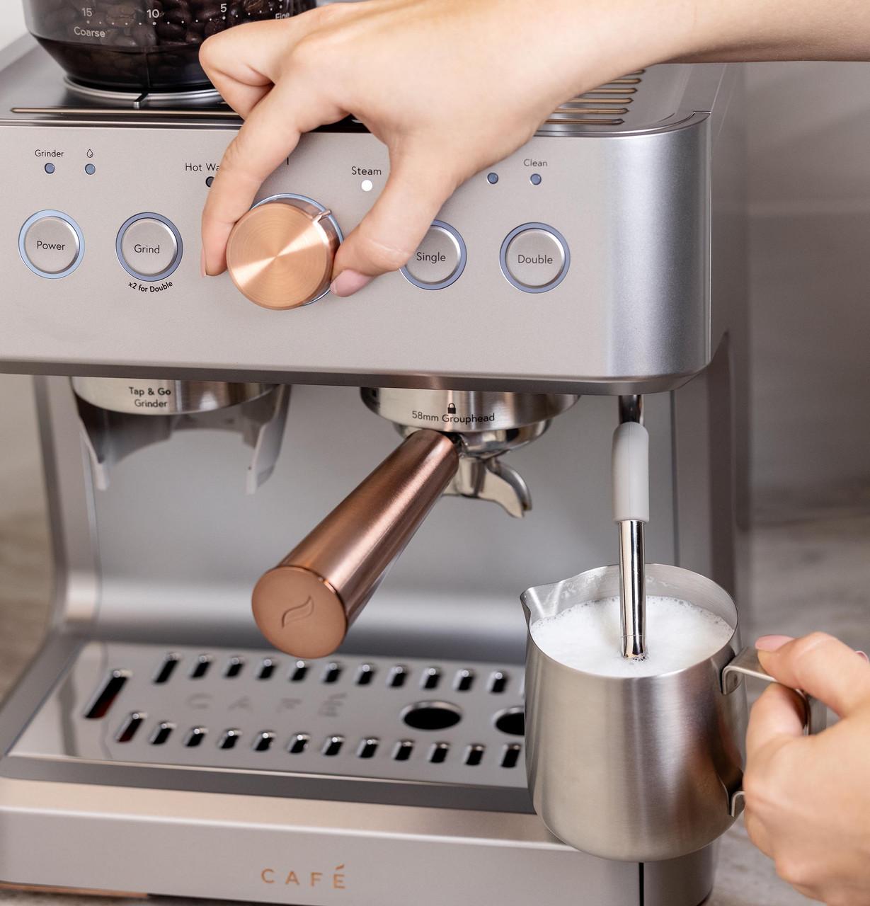 Cafe C7CESAS2RS3 Café™ Bellissimo Semi Automatic Espresso Machine + Frother