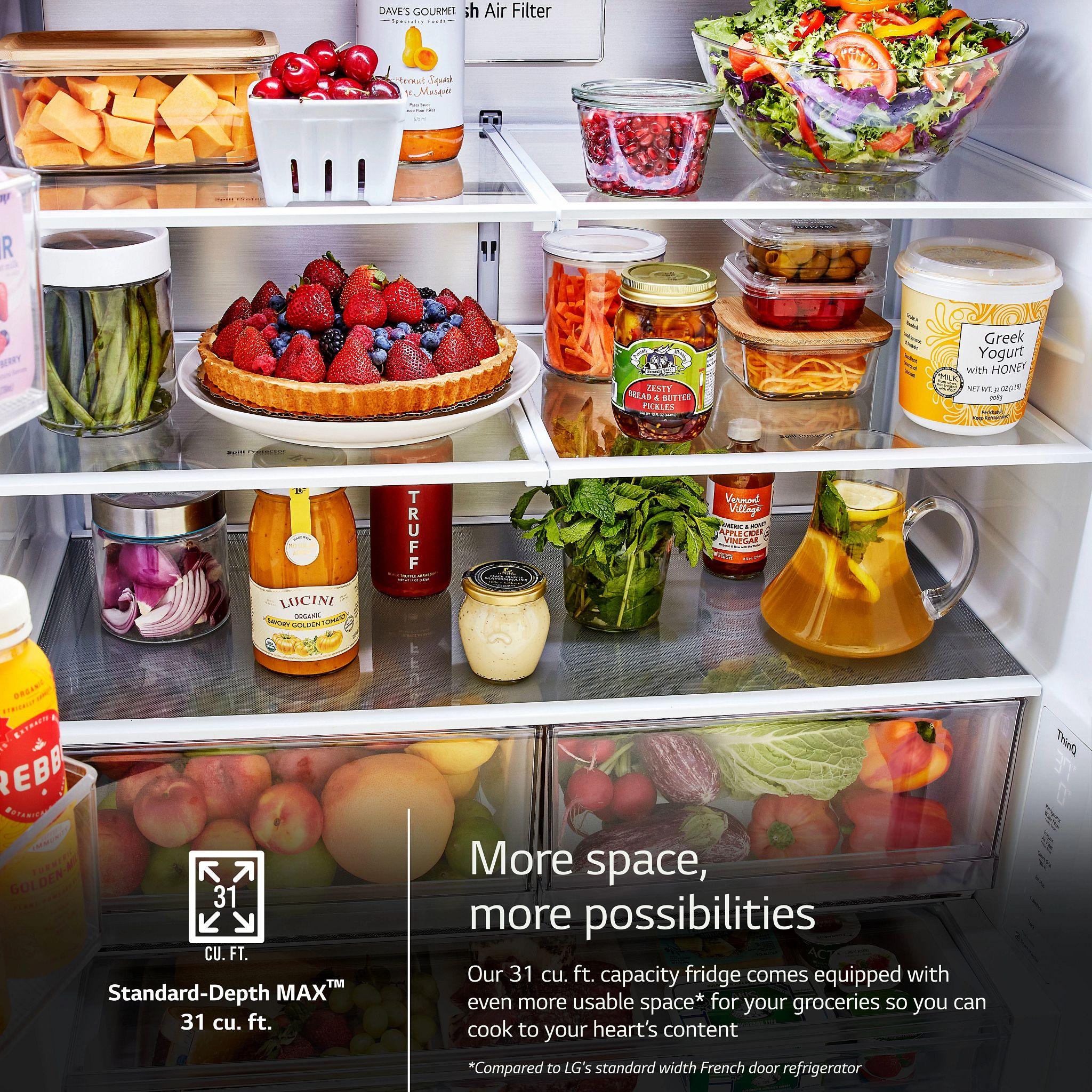 Lg LRYXS3106S 31 Cu. Ft. Smart Standard-Depth Max™ French Door Refrigerator With Four Types Of Ice