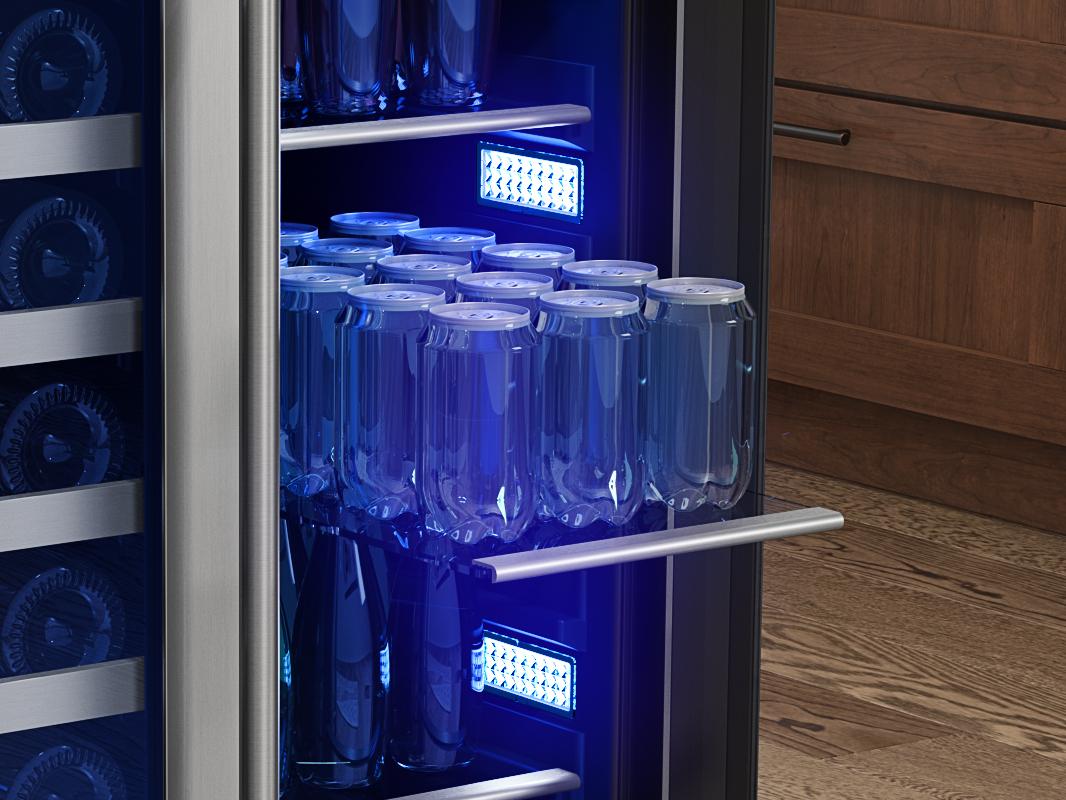 Zephyr PRWB24C32CG 24" French Door Dual Zone Wine & Beverage Cooler
