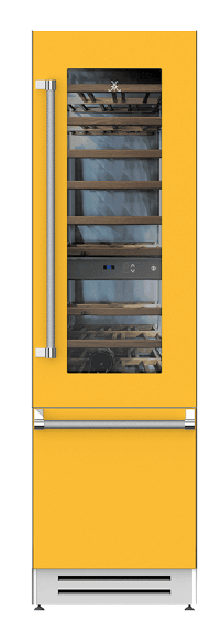 Hestan KRWL24YW 24" Wine Refrigerator - Left Hinge - Yellow / Sol