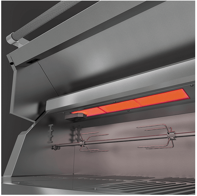 Hestan GMBR42LPDG Hestan 42" Liquid Propane Gas Built In Grill Gmbr42 - Dark Grey (Custom Color: Pacific Fog)