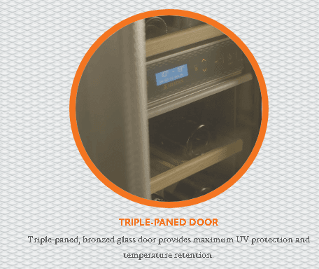 Hestan KRWR24BK 24" Wine Refrigerator - Right Hinge - Black / Stealth