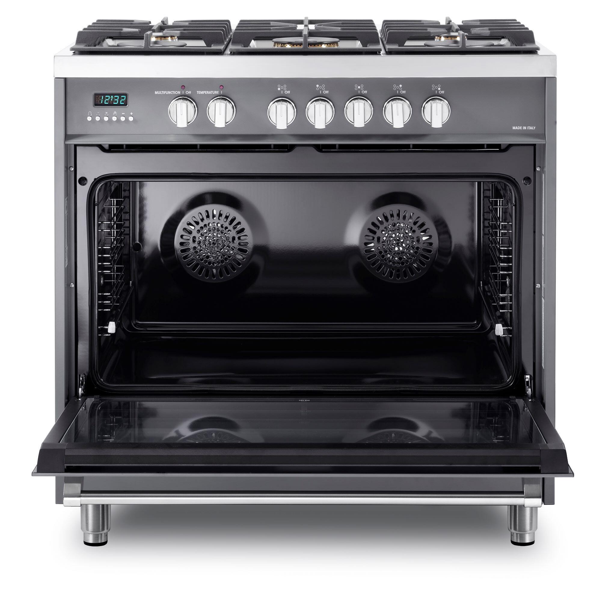 Verona VDFSGE365SG Slate Gray 36" Dual Fuel - Designer Series