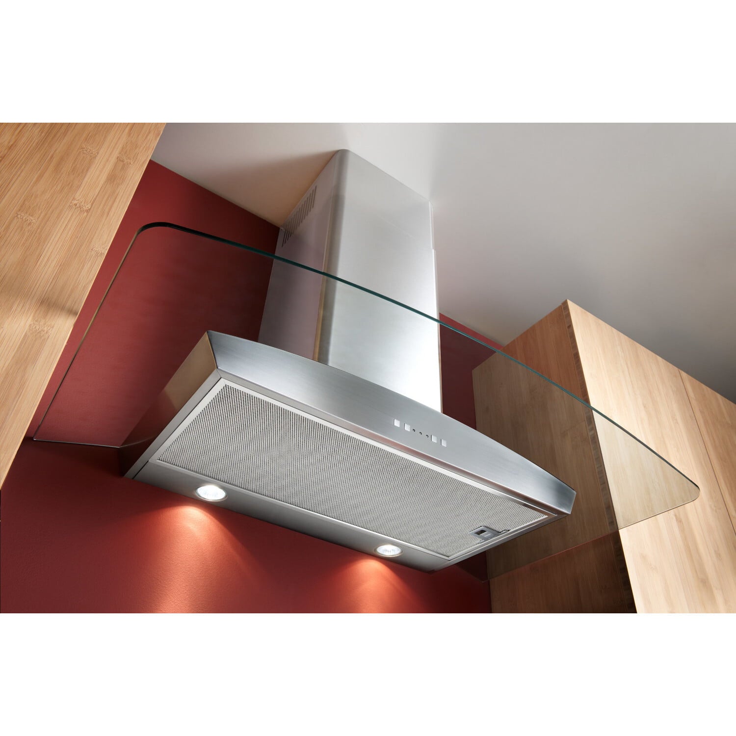Broan EW5630SS Broan® 30-Inch Curved Glass Canopy Wall-Mount Range Hood W/ Heat Sentry , 500 Cfm, Stainless Steel