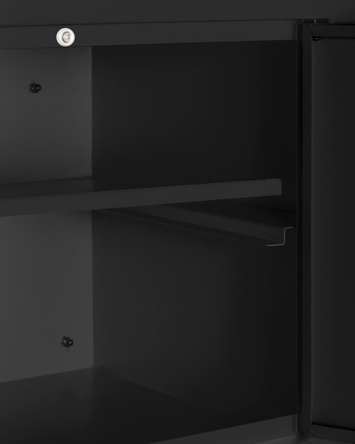 Summit CAB18SHORTBLK 18" Wide Wall Cabinet