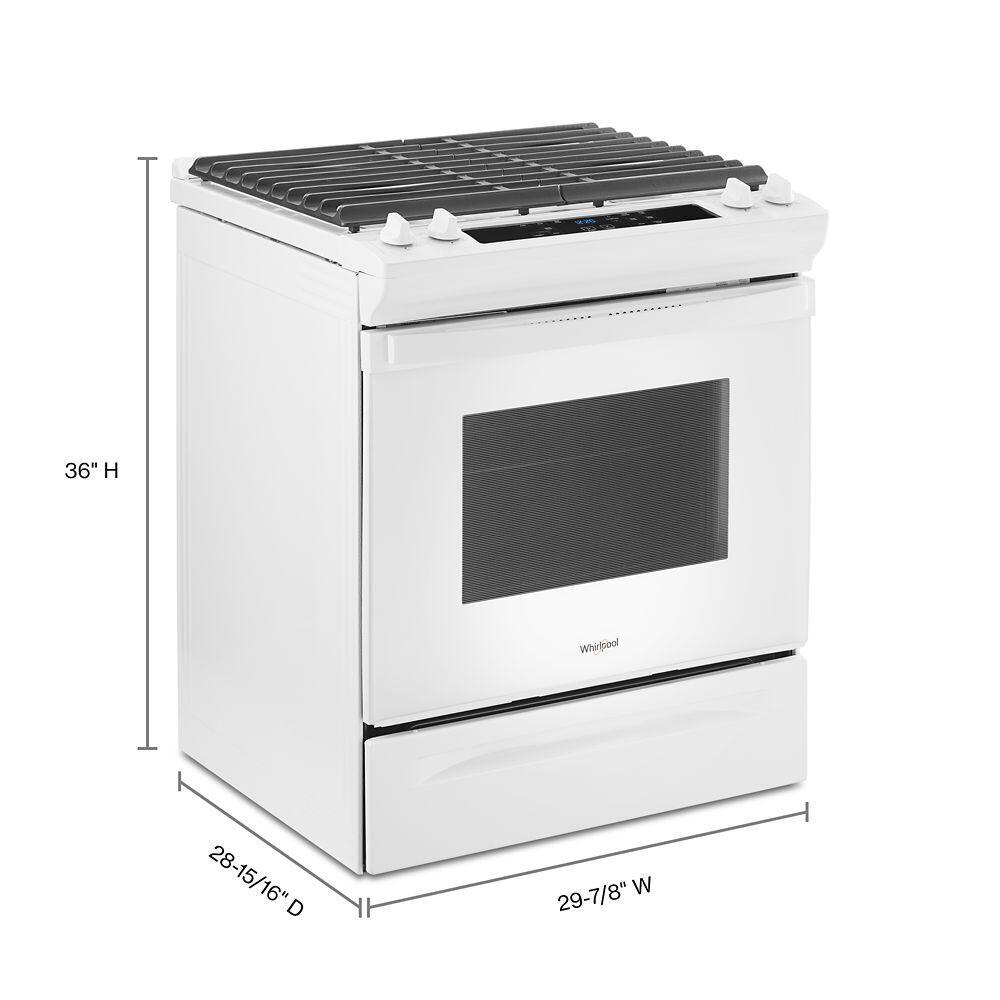 Whirlpool WEG515S0LW 5.0 Cu. Ft. Whirlpool® Gas Range With Frozen Bake™ Technology