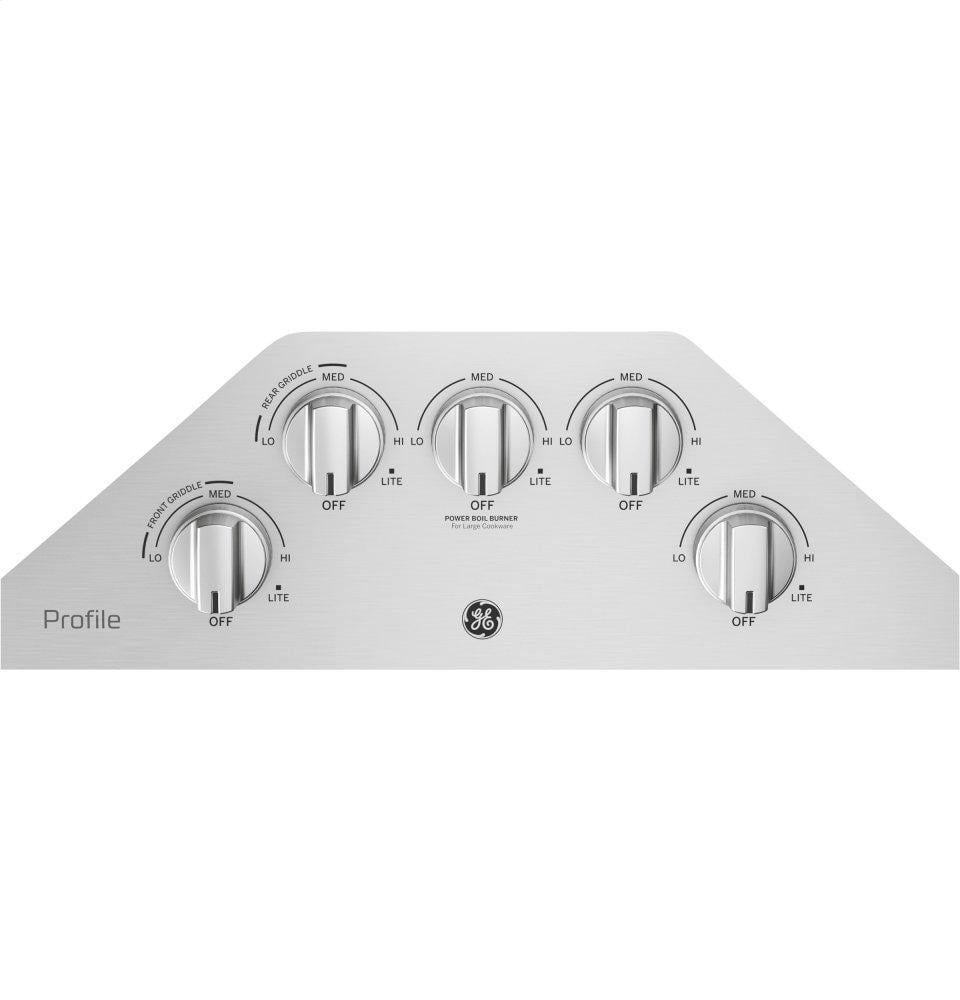 Ge Appliances PGP7030SLSS Ge Profile™ 30" Built-In Gas Cooktop With 5 Burners And Optional Extra-Large Cast Iron Griddle