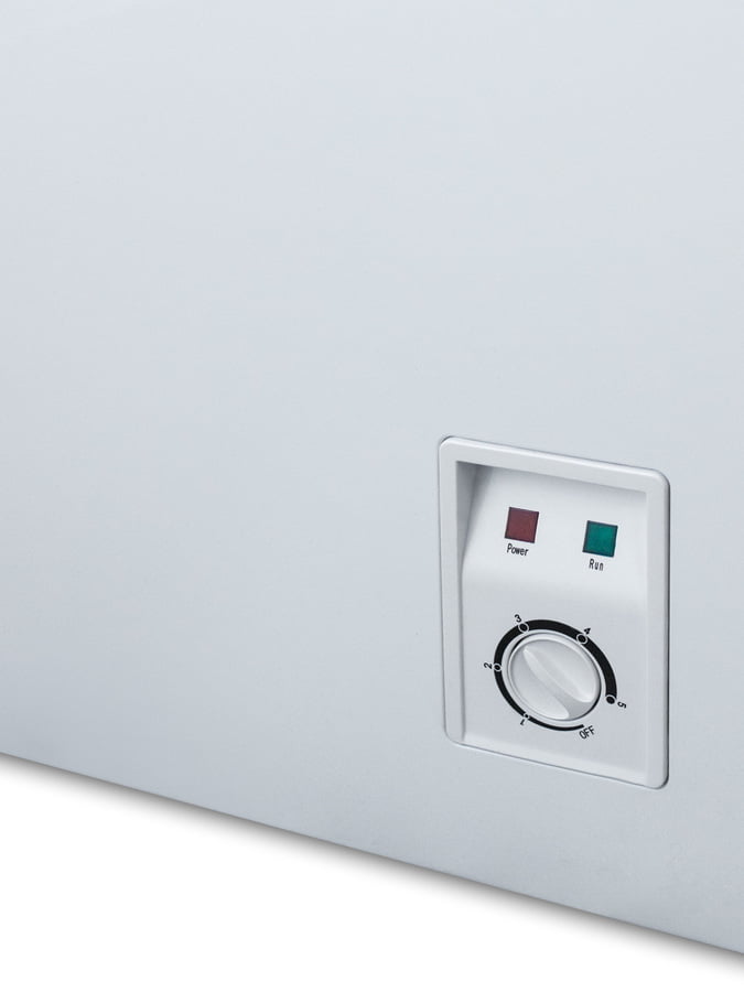 Summit SCFM62 Commercially Listed 7 Cu.Ft. Manual Defrost Chest Freezer In White With Stainless Steel Corner Protectors
