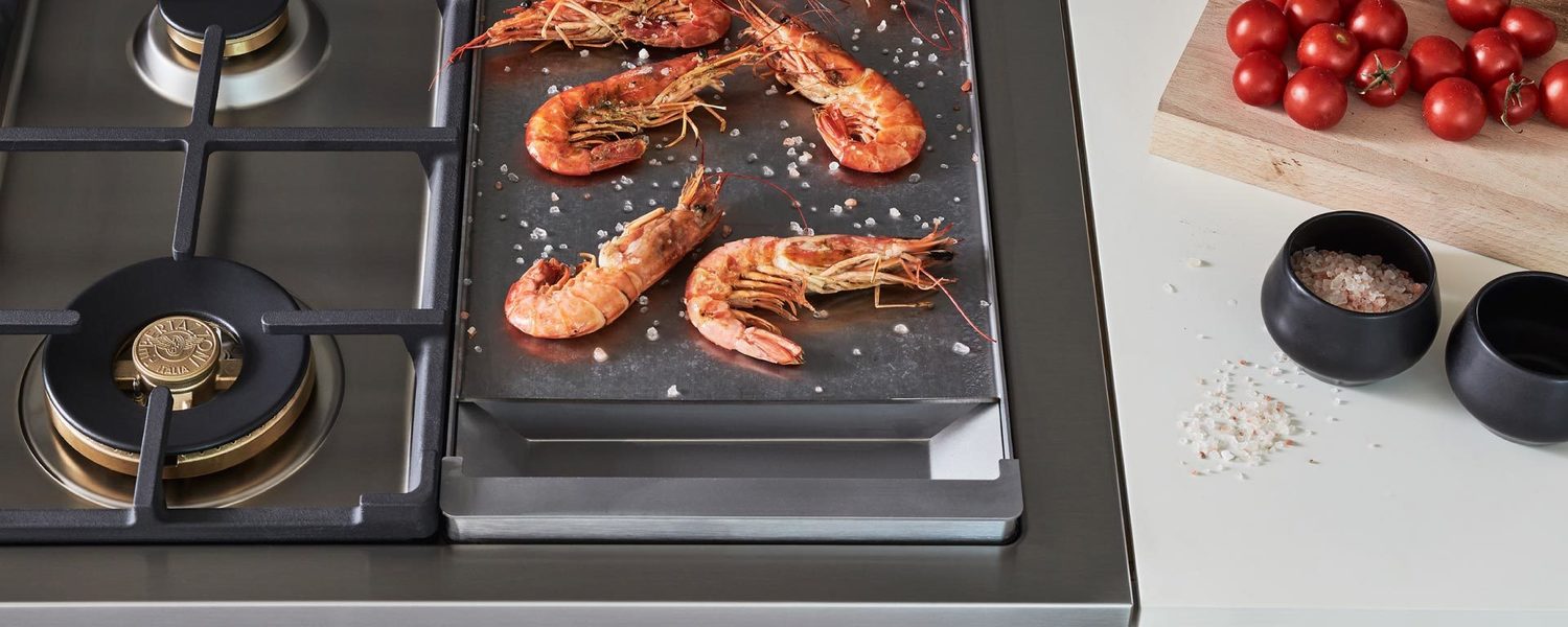 Bertazzoni PROF486GDFSART 48 Inch Dual Fuel Range, 6 Brass Burners And Griddle , Electric Self Clean Oven Arancio