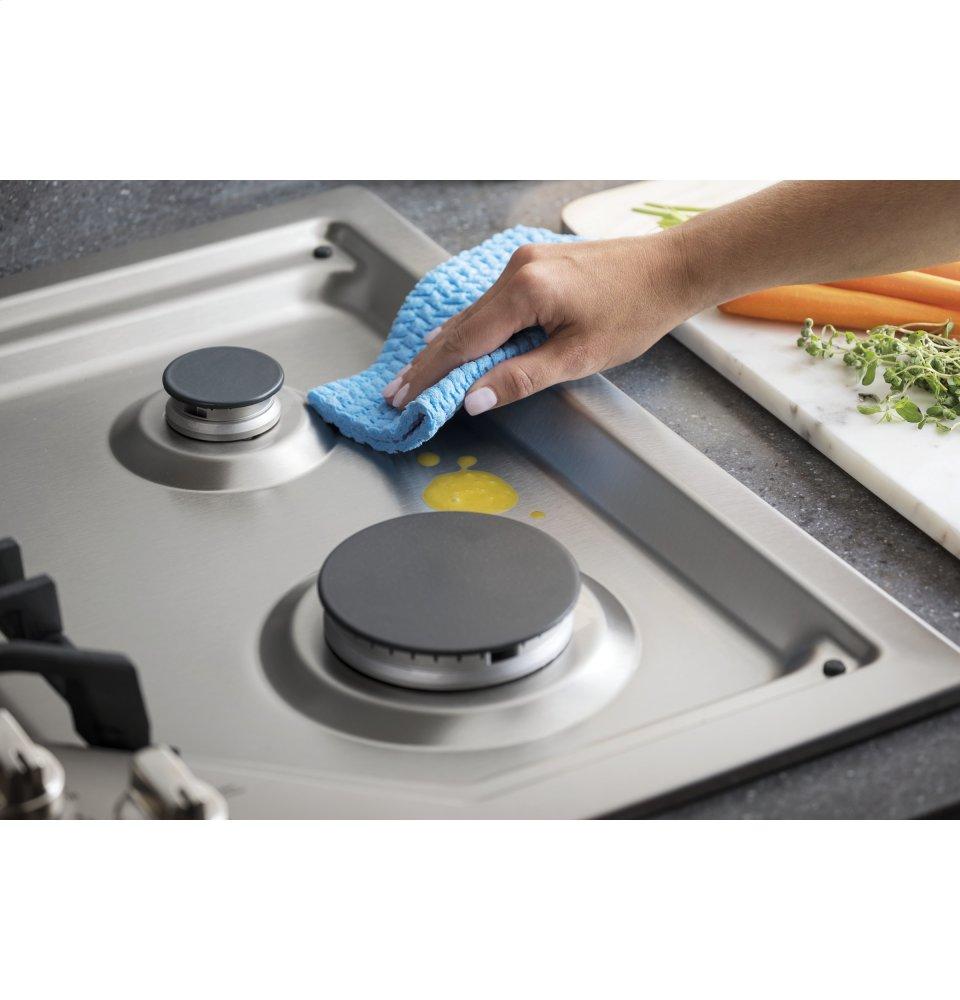 Ge Appliances PGP7030SLSS Ge Profile™ 30" Built-In Gas Cooktop With 5 Burners And Optional Extra-Large Cast Iron Griddle