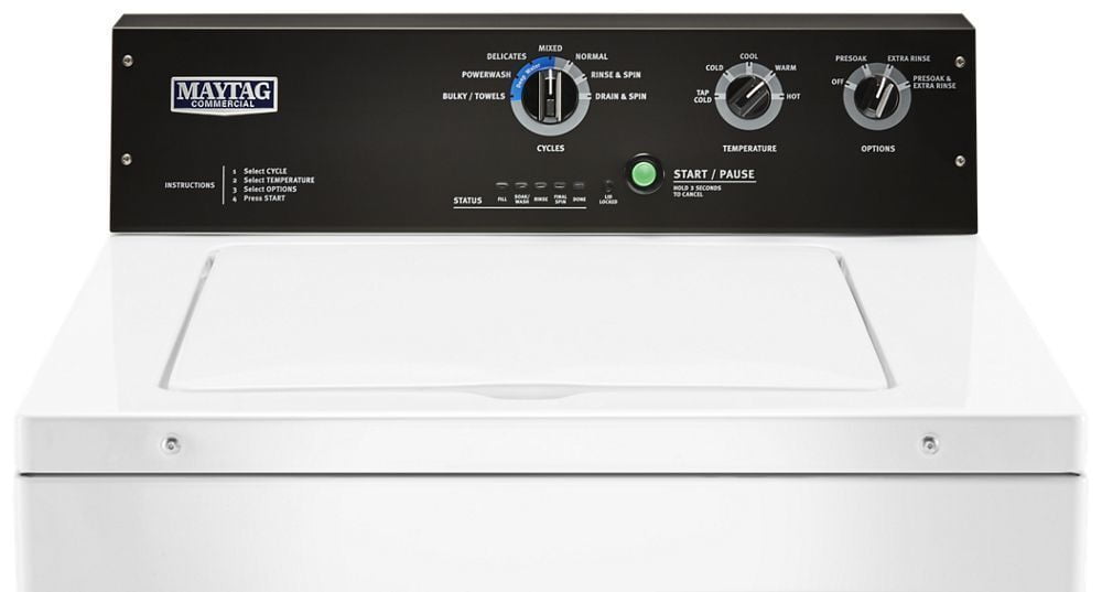 Maytag MVWP575GW 3.5 Cu. Ft. Commercial-Grade Residential Agitator Washer