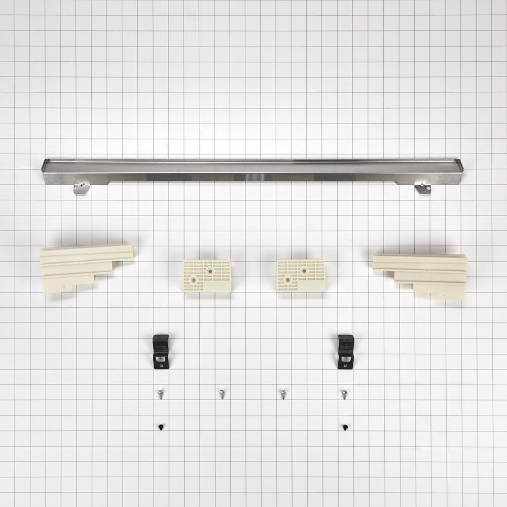 Jennair W10801481 Built-In Range Flush Installation Trim Kit, Stainless Steel