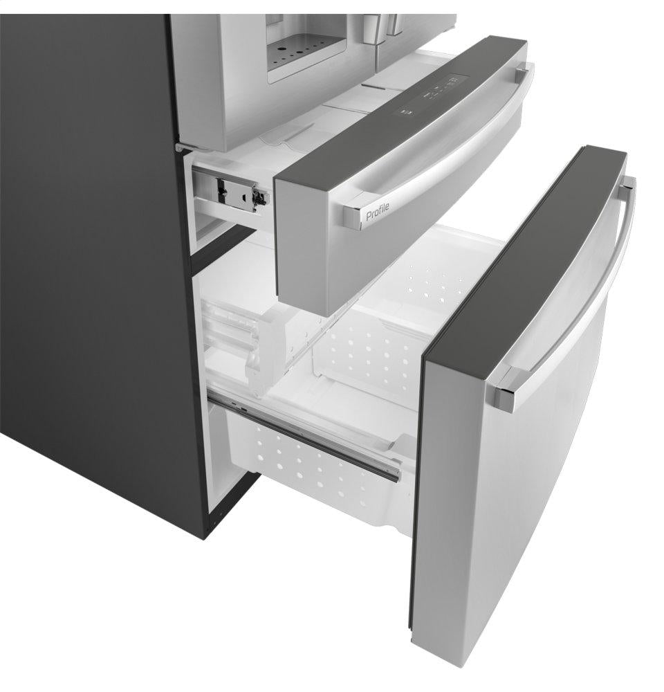 Ge Appliances PVD28BYNFS Ge Profile™ 27.9 Cu. Ft. Smart Fingerprint Resistant 4-Door French-Door Refrigerator With Door In Door