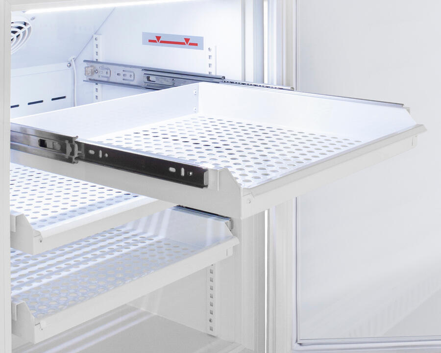 Summit ARS6PVDR Performance Series Pharma-Vac 6 Cu.Ft. Freestanding Ada Height All-Refrigerator For Vaccine Storage With Three Removable Ventilated Drawers, Antimicrobial Silver-Ion Handle, And Hospital Grade Cord With 'Green Dot' Plug