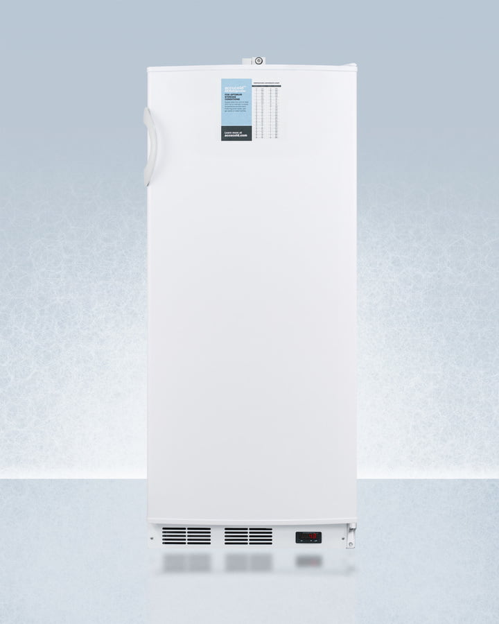 Summit FFAR10PRO 24" Wide 10 Cu.Ft. Auto Defrost Commercial All-Refrigerator With Lock, Digital Thermostat, Internal Fan, And Access Port For User-Provided Monitoring Equipment