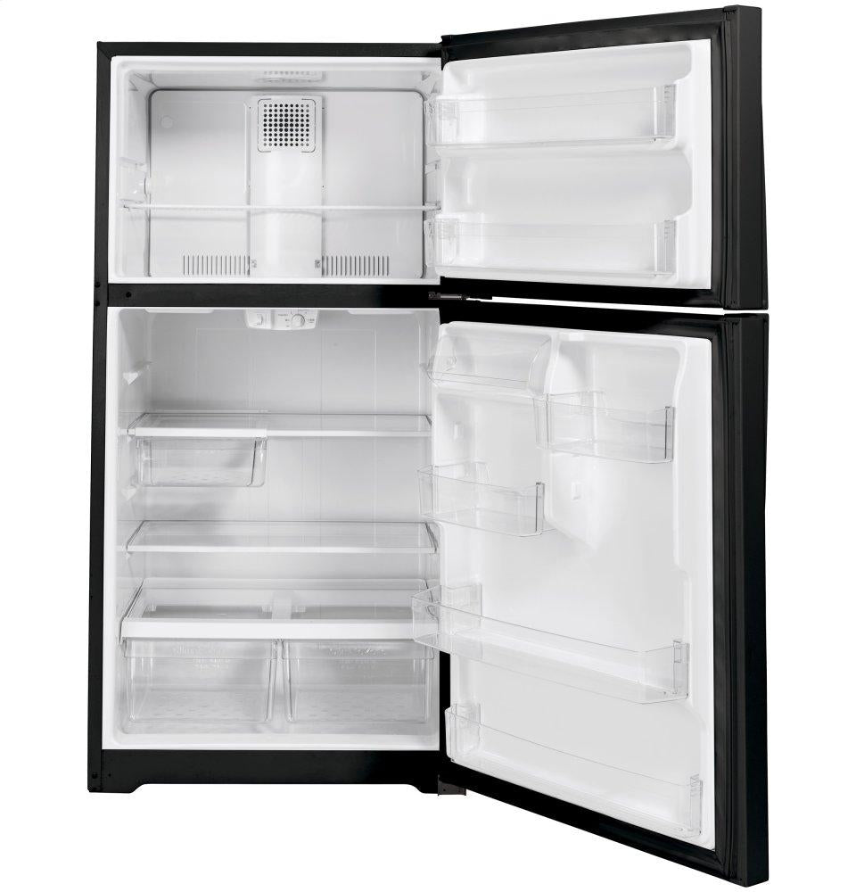 Ge Appliances GTE22JTNRBB Ge® Energy Star® 21.9 Cu. Ft. Top-Freezer Refrigerator