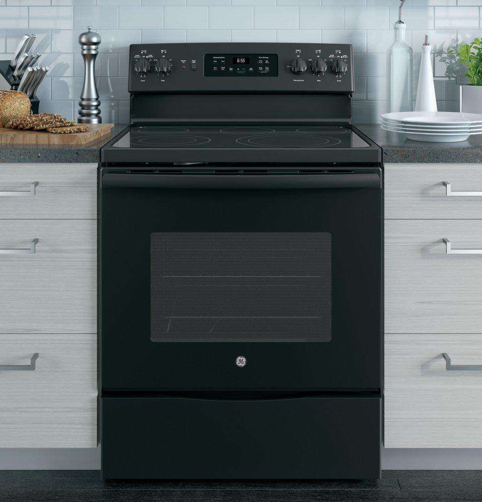 Ge Appliances JB655DKBB Ge® 30" Free-Standing Electric Convection Range