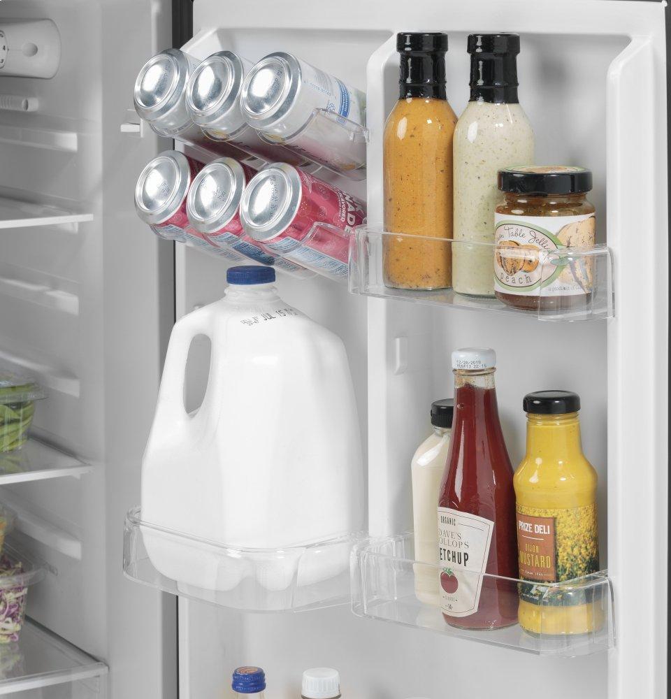 Ge Appliances GPV10FGNBB Ge® 9.8 Cu. Ft. 12 Volt Dc Power Top-Freezer Refrigerator