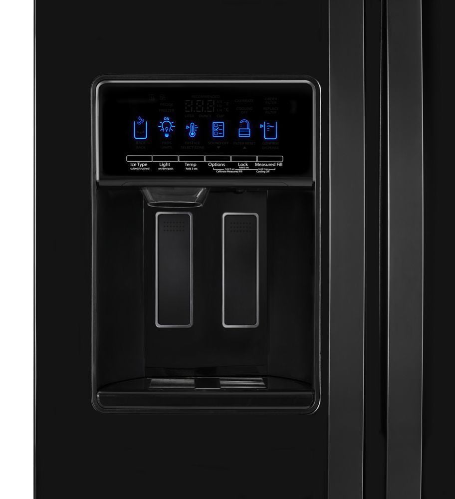 Whirlpool WRS571CIHB 36-Inch Wide Counter Depth Side-By-Side Refrigerator - 21 Cu. Ft.