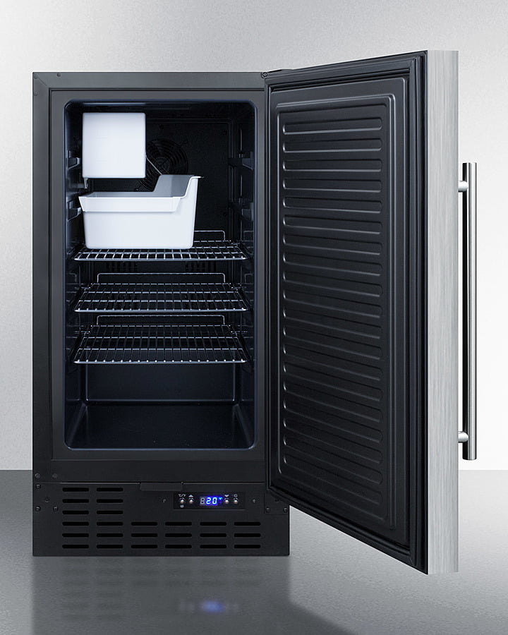 Summit BIM18SSADA 18" 8 Lb. Drain-Free Icemaker, Ada Compliant