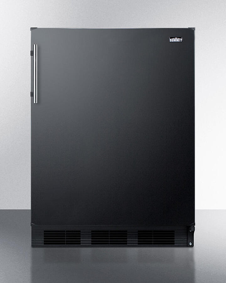 Summit CT663BKADA Ada Compliant Freestanding Refrigerator-Freezer For Residential Use, Cycle Defrost With Deluxe Interior And Black Finish