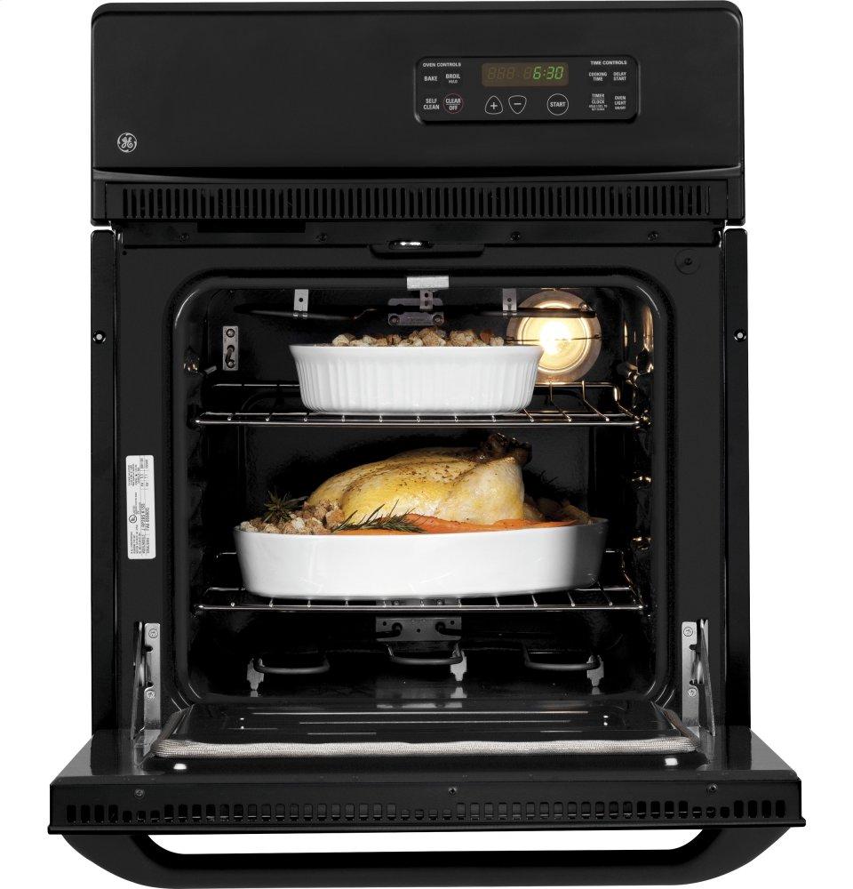Ge Appliances JRP20BJBB Ge® 24" Electric Single Self-Cleaning Wall Oven