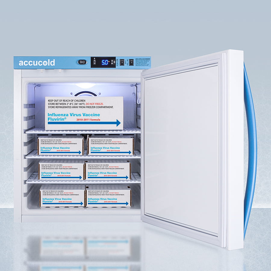 Summit ARS1PVDL2B Performance Series Pharma-Vac 1 Cu.Ft. Compact All-Refrigerator For Vaccine Storage With Factory-Installed Data Logger, Antimicrobial Silver-Ion Handle, And Hospital Grade Cord With 'Green Dot' Plug