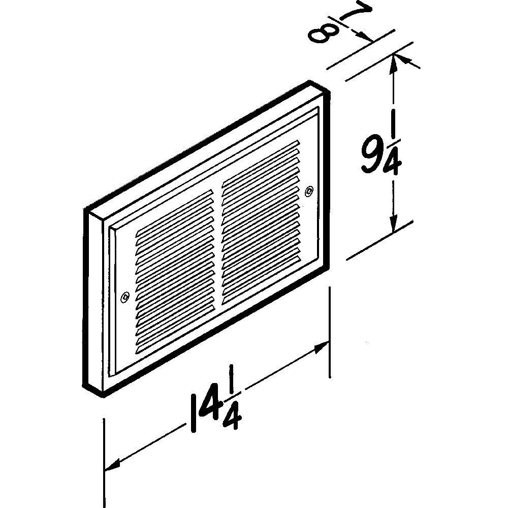 Broan 124 Broan® Heater, 750/1500W 120Vac, 1125W 208Vac, 1500W 240Vac