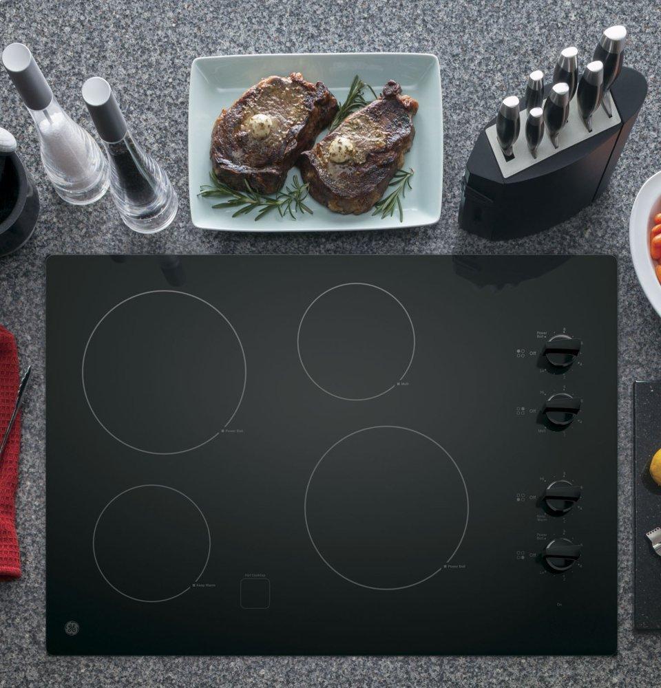 Ge Appliances JP3030DJBB Ge® 30" Built-In Knob Control Electric Cooktop