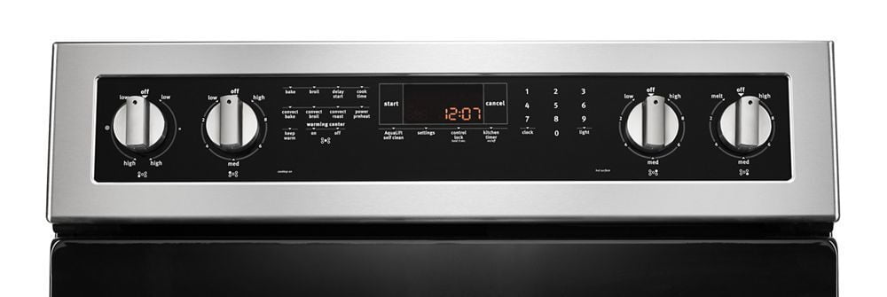 Maytag MER8800FZ 30-Inch Wide Electric Range With True Convection And Power Preheat - 6.4 Cu. Ft.
