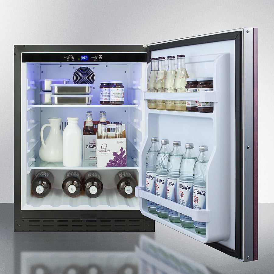 Summit AL55IF 24" Wide Built-In All-Refrigerator, Ada Compliant