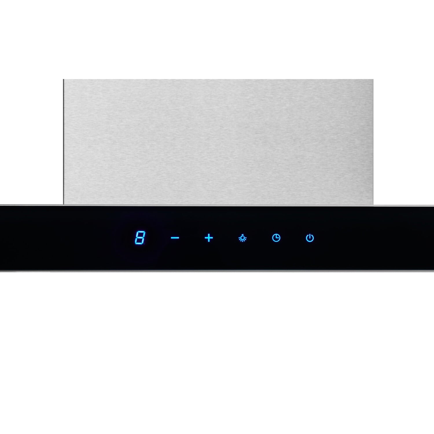 Broan BWT2304SSB Broan® 30-Inch Convertible Wall-Mount T-Style Chimney Range Hood, 450 Max Cfm, Stainless Steel With Black Glass