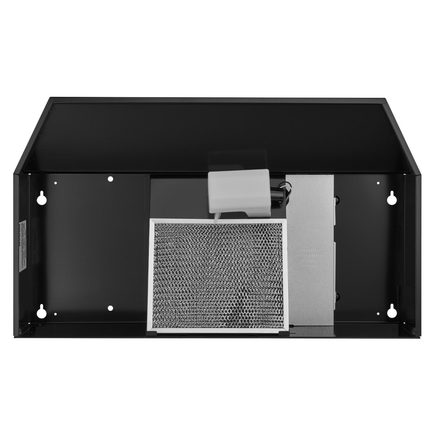 Broan F404223 Broan® 42-Inch Convertible Under-Cabinet Range Hood, 230 Max Blower Cfm, Black