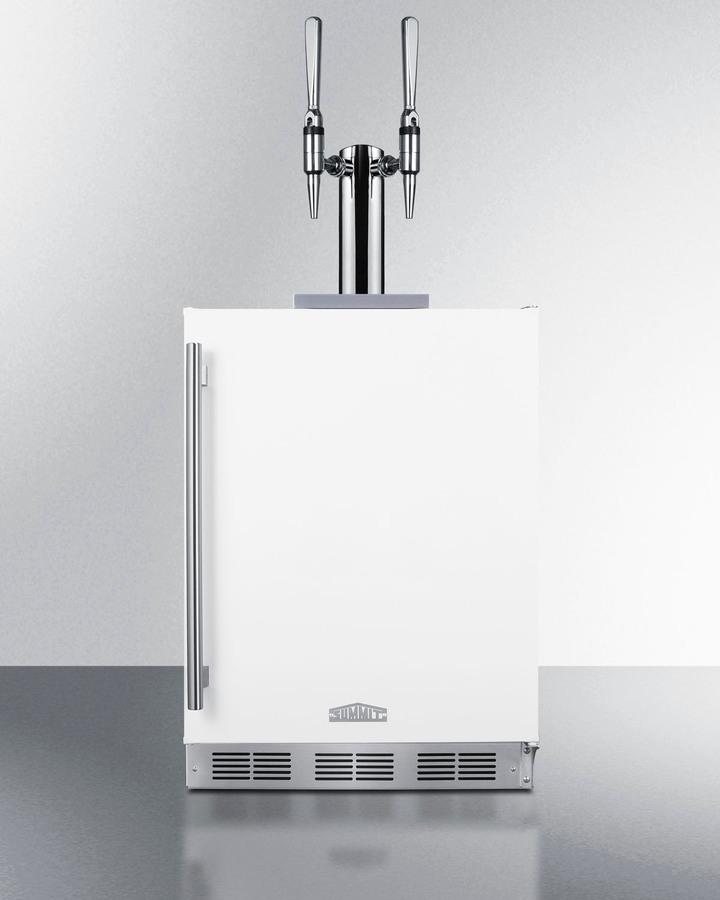 Summit SBC58WHBIADANCFTWIN 24" Wide Built-In Nitro Coffee Kegerator, Ada Compliant