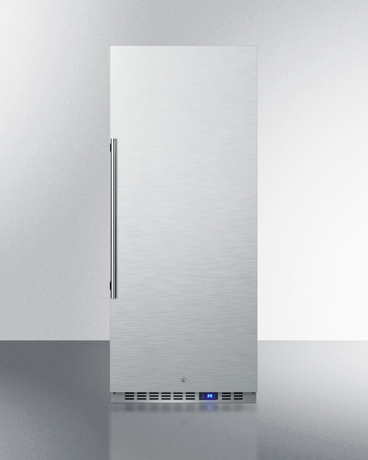 Summit FFAR121SS7 10.1 Cu.Ft. Commercial All-Refrigerator With Stainless Steel Interior And Exterior, Digital Thermostat, Lock, And Automatic Defrost Operation
