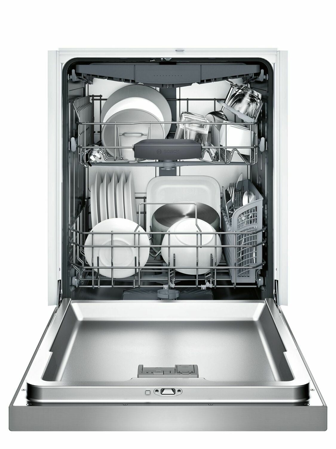 Bosch SHEM63W55N 300 Rec Hndl, 5/4 Cycles, 44 Dba, 3Rd Rck - Ss