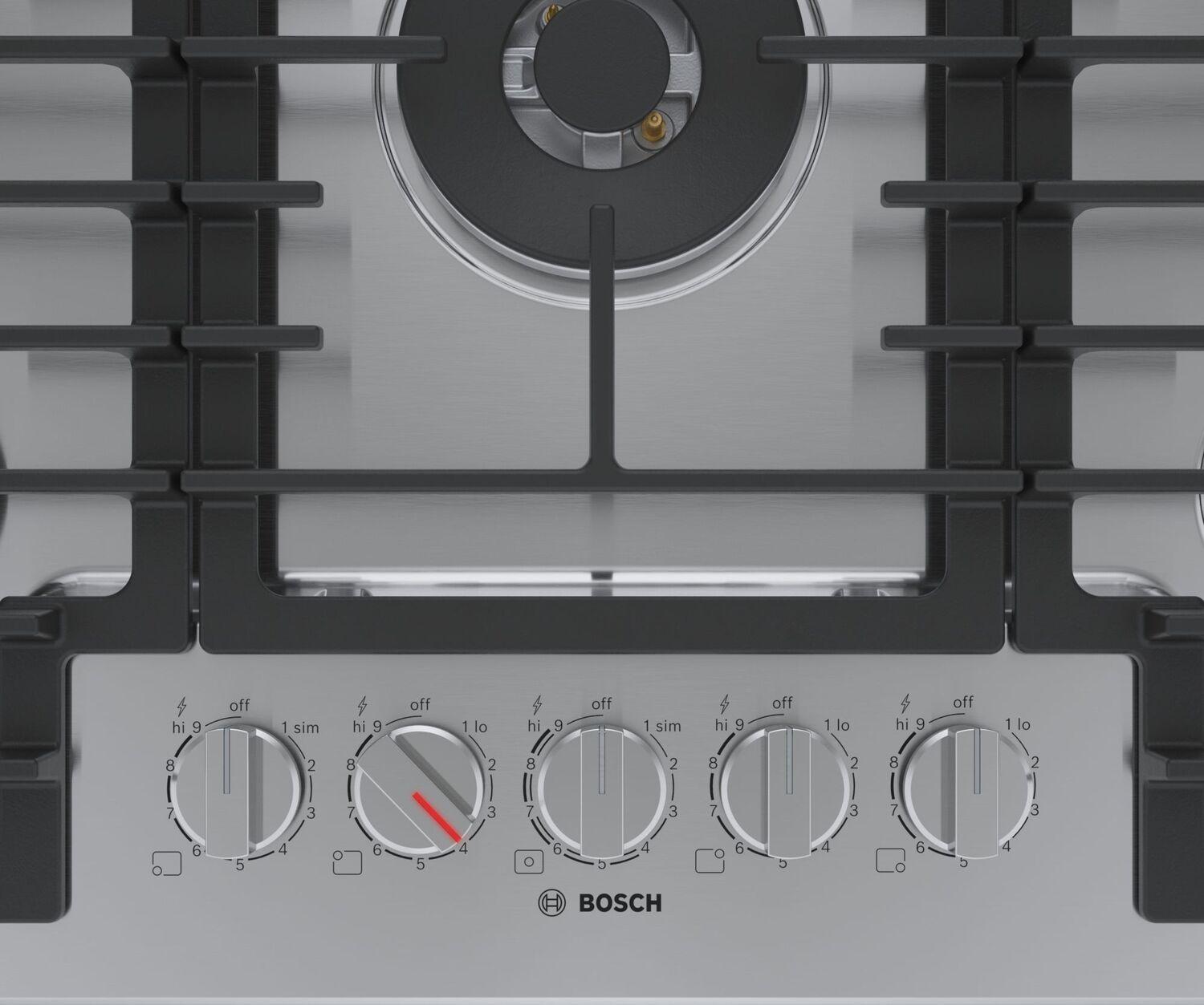 Bosch NGM8058UC 800 Series Gas Cooktop 30'' Stainless Steel Ngm8058Uc