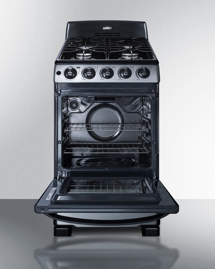 Summit PRO201SS 20" Wide Gas Range