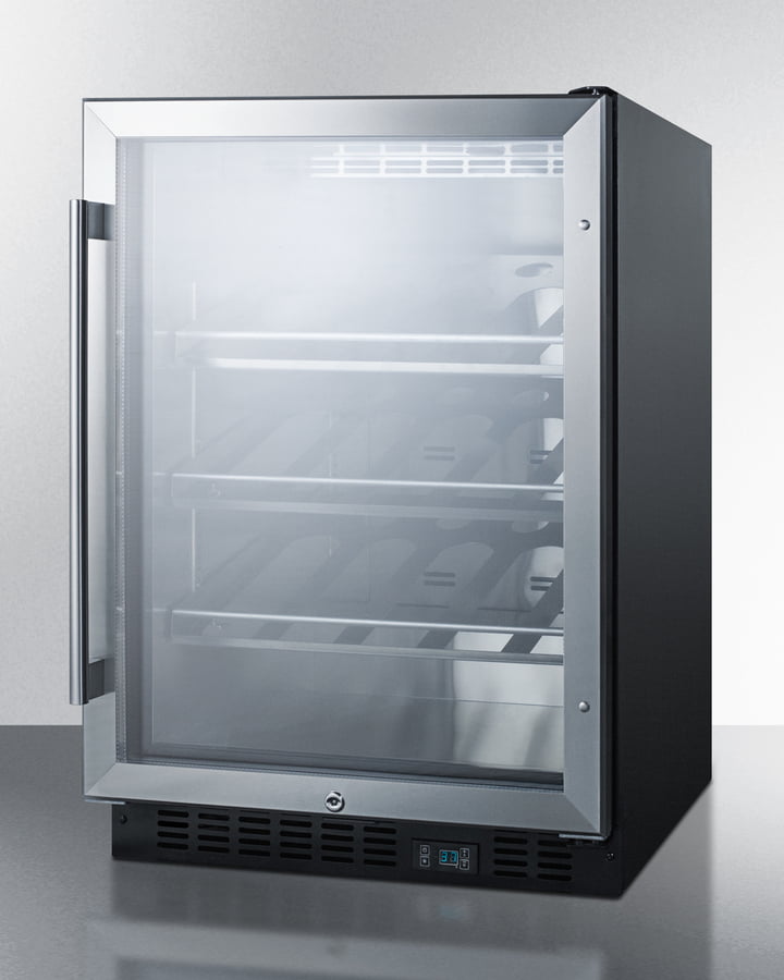 Summit SCR610BLCH 24" Wide Single Zone Built-In Commercial Wine Cellar