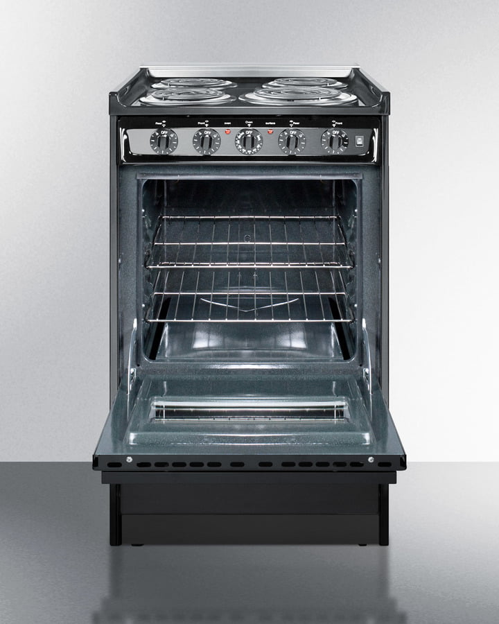 Summit TEM110CRW 20" Wide Electric Coil Range