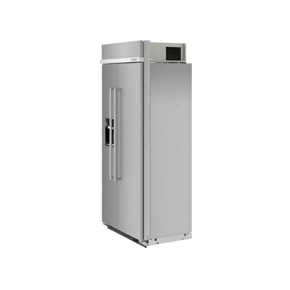 Kitchenaid KBSD708MPS 29.4 Cu. Ft. 48" Built-In Side-By-Side Refrigerator With Ice And Water Dispenser
