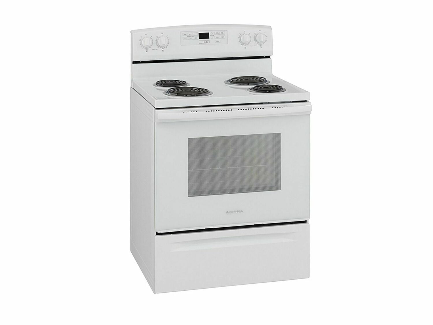 Amana ACR4503SFW 30-Inch Electric Range With Self-Clean Option - White