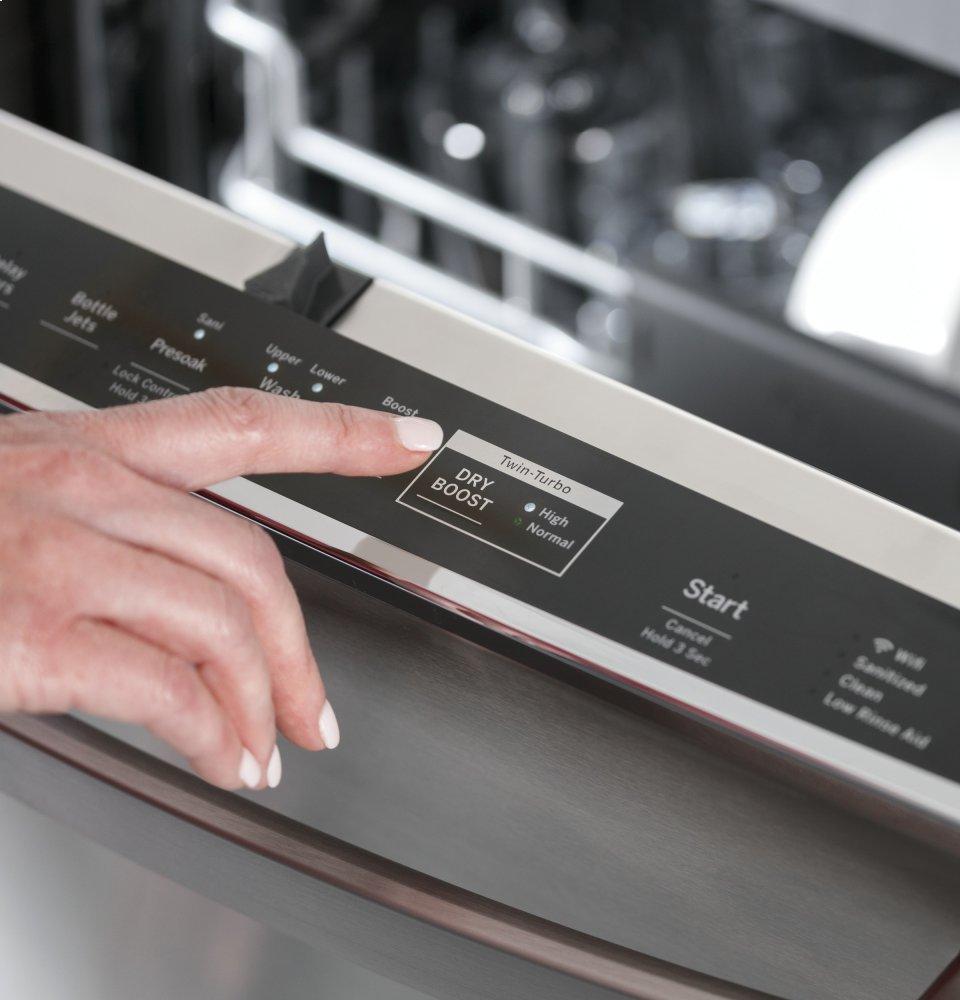 Ge Appliances PDT785SYNFS Ge Profile™ Fingerprint Resistant Top Control With Stainless Steel Interior Dishwasher With Sanitize Cycle & Twin Turbo Dry Boost