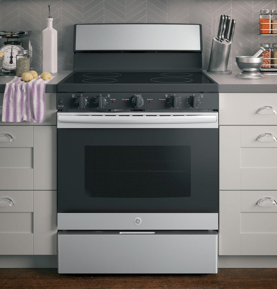 Ge Appliances JB480SMSS Ge 30" Free-Standing Electric Radiant Smooth Cooktop Range