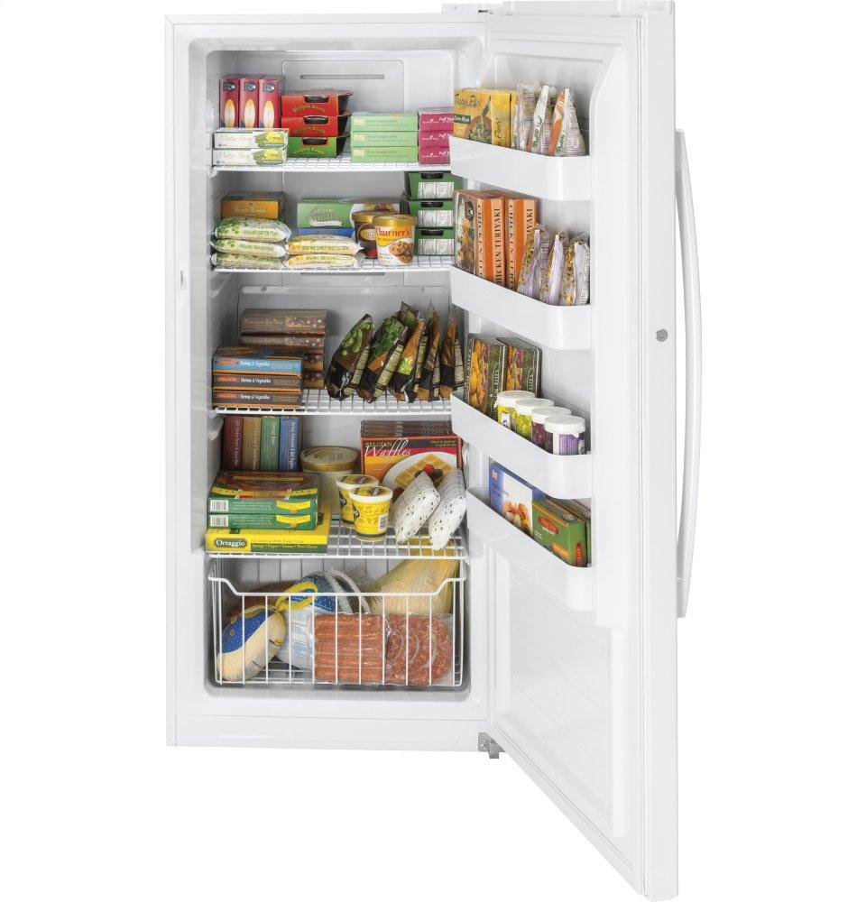 Ge Appliances FUF14SMRWW Ge® 14.1 Cu. Ft. Frost-Free Upright Freezer